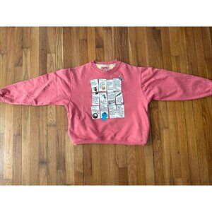 PIVOT RULES Embroidered Fine Cotton Golf Sweater Sweatshirt Crewneck Size M